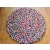Filzkugelteppich 120 cm rund bunt