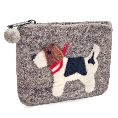 Filzbeutel Hund 15 x12 cm