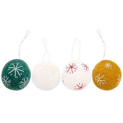 Filz-Weihnachtskugel