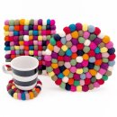 Topfuntersetzer 18 cm bunt rund