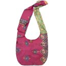Upcycle 10 Sari-Schultertasche 40 x 32 cm, mit...