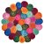 Topfuntersetzer 20 cm Marshmallow rund bunt