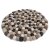 Topfuntersetzer 20 cm Filz-Minikugeln natur