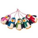 Filzanhänger Pinguin 5er-