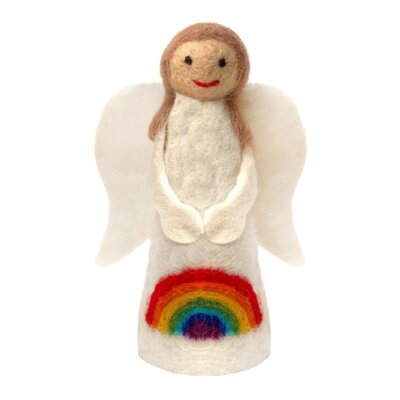 Engel mit Regenbogen