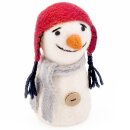 Eierwärmer Schneemann mit Mütze