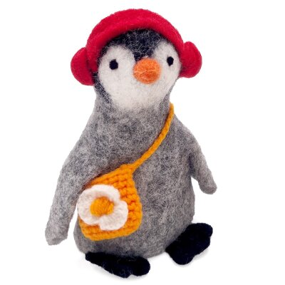 Eierwärmer Pinguin mit Tasche