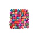 Tassenuntersetzer 9 cm tie dye viereckig