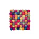 Tassenuntersetzer 9 cm tie dye viereckig