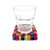 Tassenuntersetzer 9 cm tie dye viereckig
