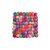 Tassenuntersetzer 9 cm tie dye viereckig