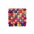 Tassenuntersetzer 9 cm tie dye viereckig
