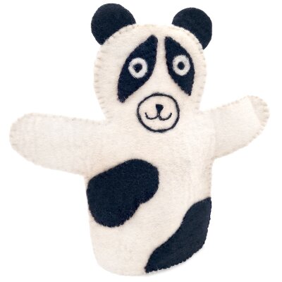 Handpuppe Pandabär