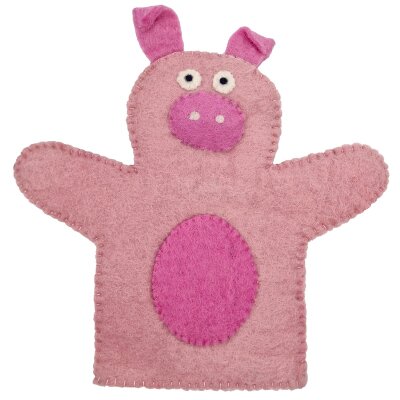 Handpuppe Schwein
