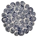 Topfuntersetzer 20 cm Marshmallow rund schwarz &...