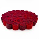 Topfuntersetzer 20 cm Marshmallow rund dunkelrot