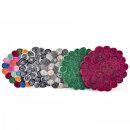 Topfuntersetzer 20 cm Marshmallow rund dunkelrot