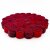 Topfuntersetzer 20 cm Marshmallow rund dunkelrot