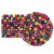 Topfuntersetzer 18 cm Filzkugeln tie dye bunt