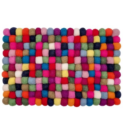 Trivet oblong 20 x 30cm, multi-col.