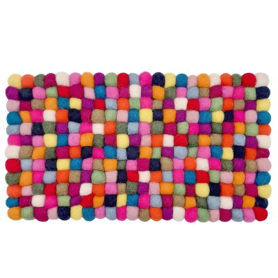 Untersetzer Auflauf Filz-Minikugeln, 15x25 cm