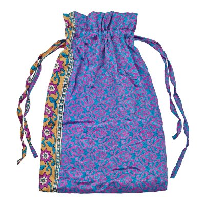 Upcycle 25 Sari-Geschenkverpackungsbeutel (2 in1)