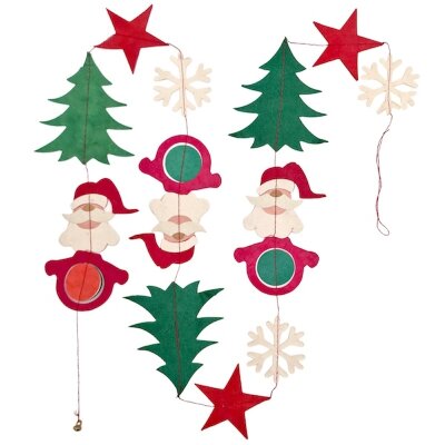 Lokta Papier-Dekokette Weihnachtsmann