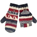 Finger-Klapphandschuhe bunter Farbmix