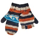 Finger-Klapphandschuhe bunter Farbmix