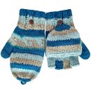 Finger-Klapphandschuhe bunter Farbmix
