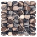 Filz-Topfuntersetzer 20 cm, große Kiesel