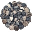 Filz-Topfuntersetzer 20 cm, große Kiesel