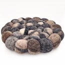 Filz-Topfuntersetzer 20 cm, große Kiesel
