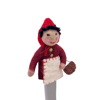 Filz-Fingerpuppen Deko Märchenfiguren Rotkäppchen