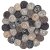Topfuntersetzer 20 cm Marshmallow rund natur