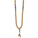 Halskette Mala 7 Chakra, Holzperlen