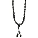 Halskette Mala, Obsidian