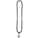 Halskette Mala 7 Chakra, Holzperlen