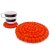 Topfuntersetzer 18 cm Filzkugeln rund uni orange
