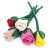 Filzblumen Rosen 5er-Set
