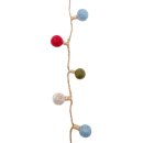 Deko-Filzkette Filzkugelkette Bulb mit Jute...