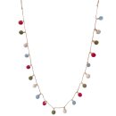 Deko-Filzkette Filzkugelkette Bulb mit Jute grau/rot/olive/hellblau