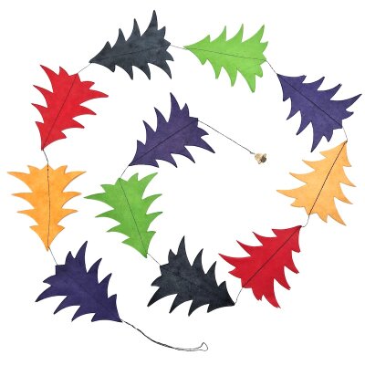 Lokta Papier-Dekokette Girlande Tannenbäume Weihnachtsbäume