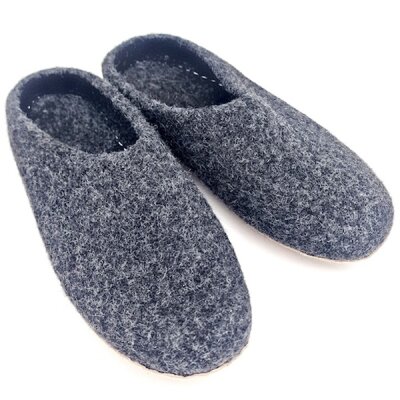 Felt Slippers grey melange