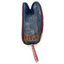 Upbag 28 Upcycled Kosmetik-Beutel Kulturtasche halbrund, ca. 19 x 11 cm