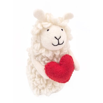 Egg Cozy Woolen Sheep w. Heart