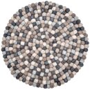 Filzkugel Filzsitzkissen 40 cm natur rund