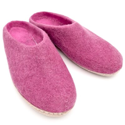 Filzhausschuhe pink