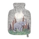 Wärmflaschenbezug klein, Elefant 0,8 L
