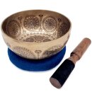 Klangschale mit 7 Chakra Mandala Gravur Ø 16-18 cm